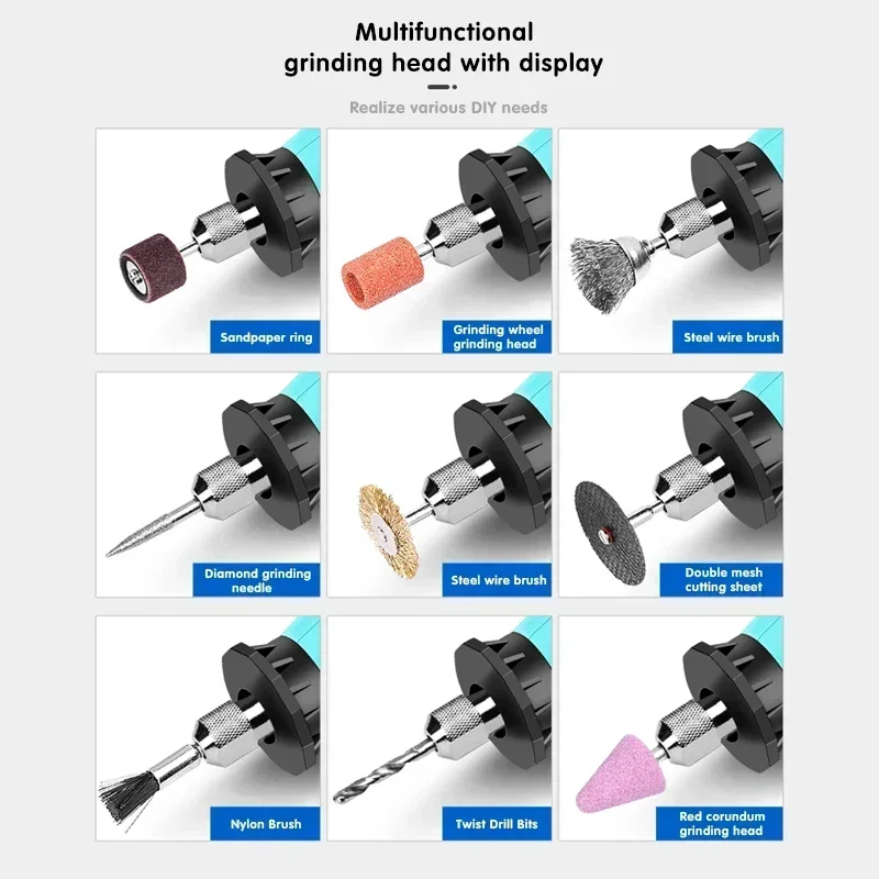 Мини-дрель FOCSE электрическая дрель инструмент для дома сделай сам с 6 переменными