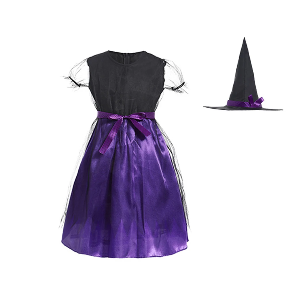 Детский карнавальный костюм на Хэллоуин 2024 средневековая ведьма одежда для