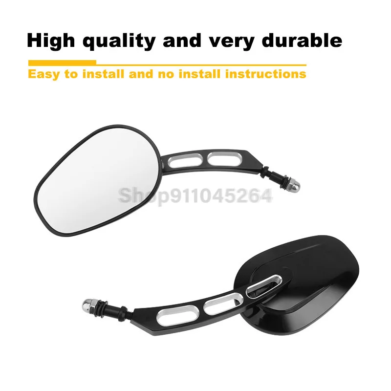 

Rear View Side Mirror For Harley Road King Touring XL 883 1200 48 Dana Refits V-ROD Black Motorcycle