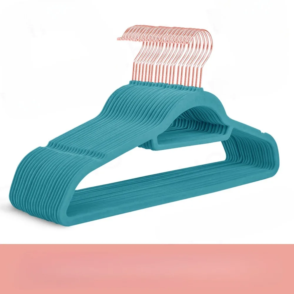 Бархатные вешалки для костюмов с поворотным золотым крючком на 360 ° Нескользящие