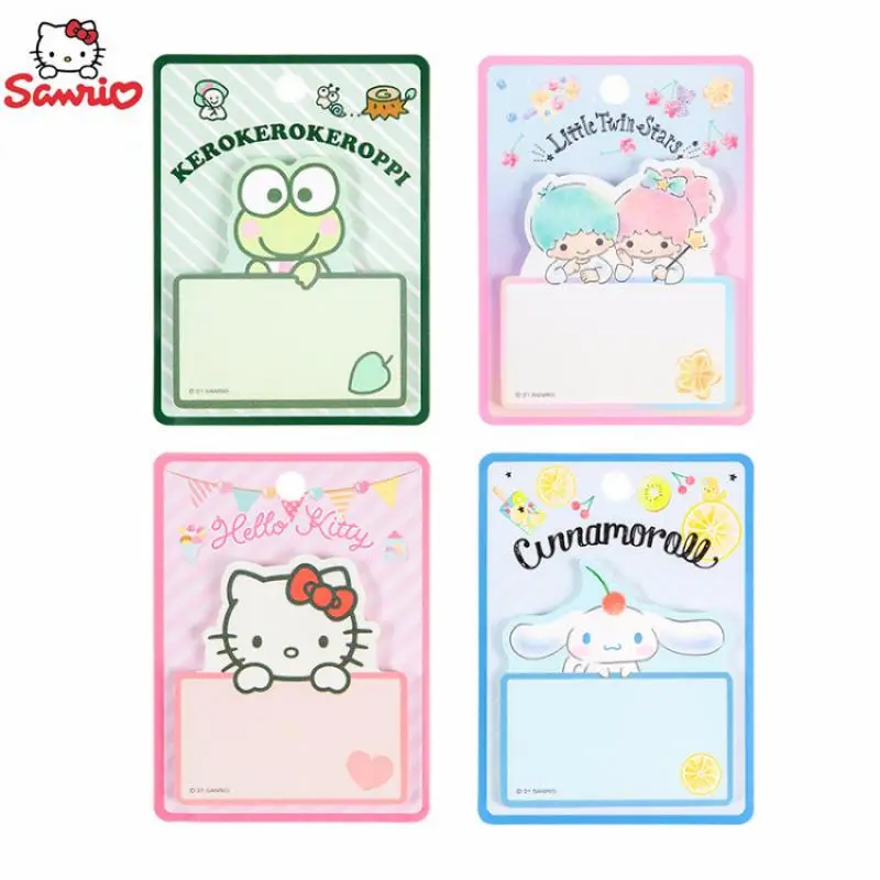 

Kawaii Sanrios Cinnamoroll Keroppi Hello Kittys Little Twin Stars Cartoon Cute Sticky Note Paper Memo Notebooks Gift