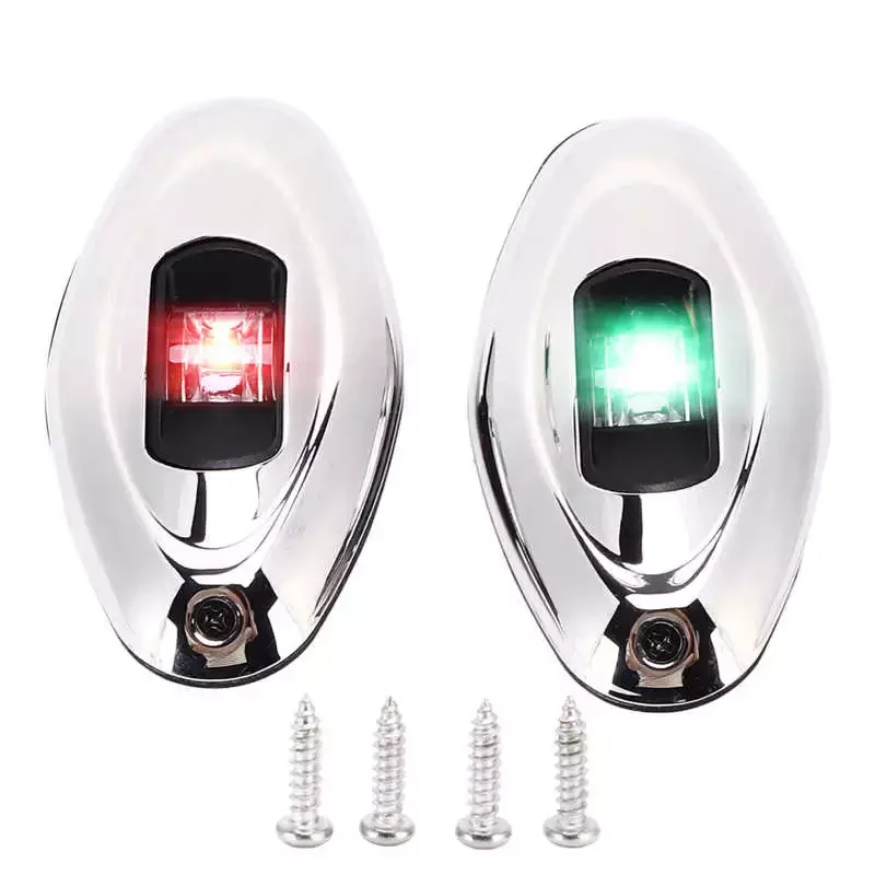 Marine Sailing Signal Lamp Green Red Boat Navigation Light for Yacht for Skeeters for Pontoon
