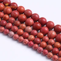 natural red jaspers beads striped stone round beads for jewelry making diy bracelet necklace accessories 4 6 8 10 12mm 15 inch