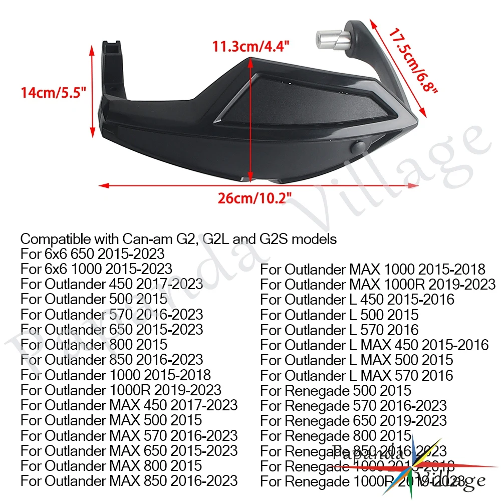 Защитный дефлектор для рук ATV Can-Am Outlander 450 500 650 800 1000 Renegade G2 G2L G2S комплекты защиты