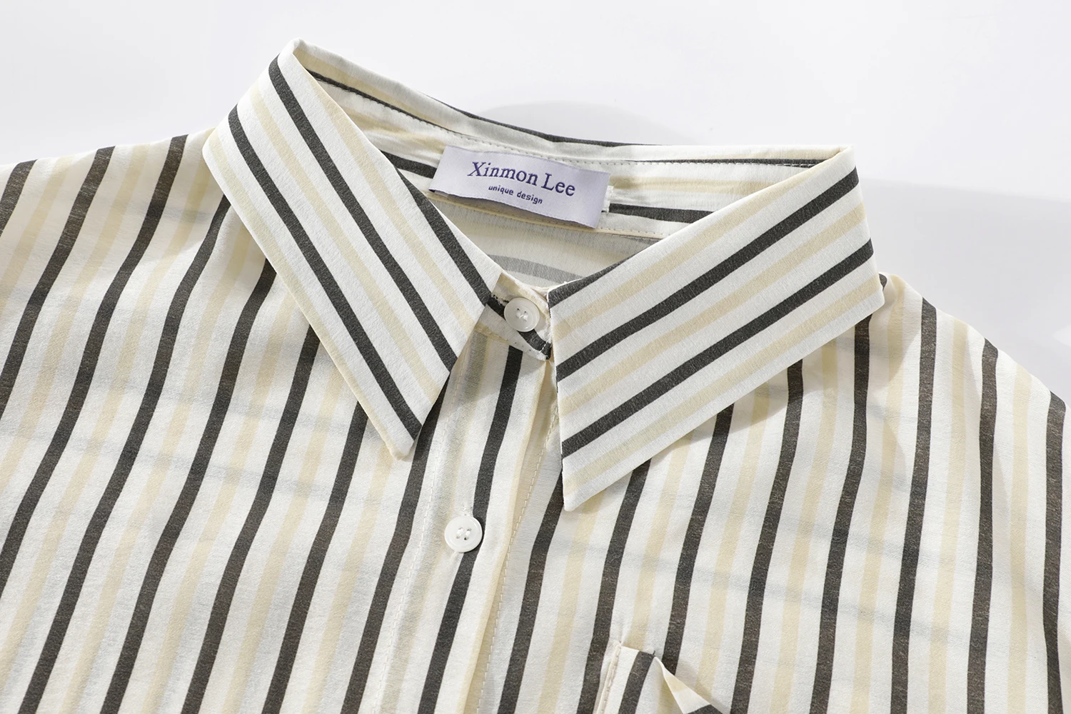 Xinmonlee японские модные рубашки в полоску верхняя одежда женская весенне-осенняя