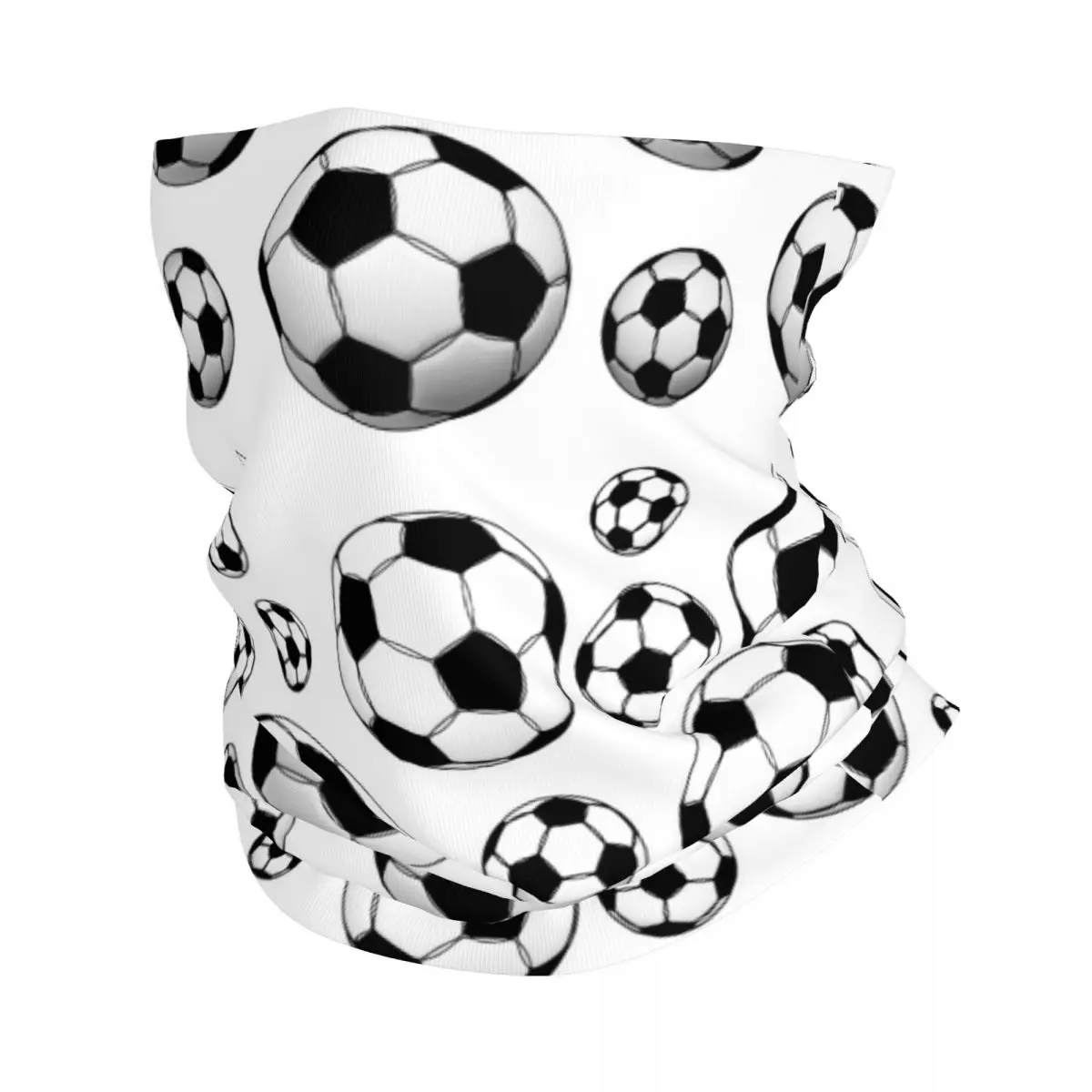 Бандана на шею с рисунком футбольного мяча Спортивная маска-Балаклава принтом