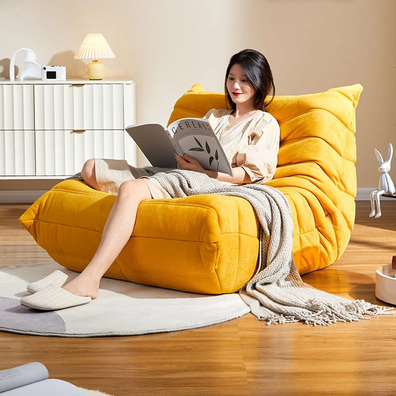 

Upholstery Fabric Xxl Sofa Yellow Wrap Living Room Relax Recliner Caterpillar Sofa Nordic Floor Divani Soggiorno Home Furniture