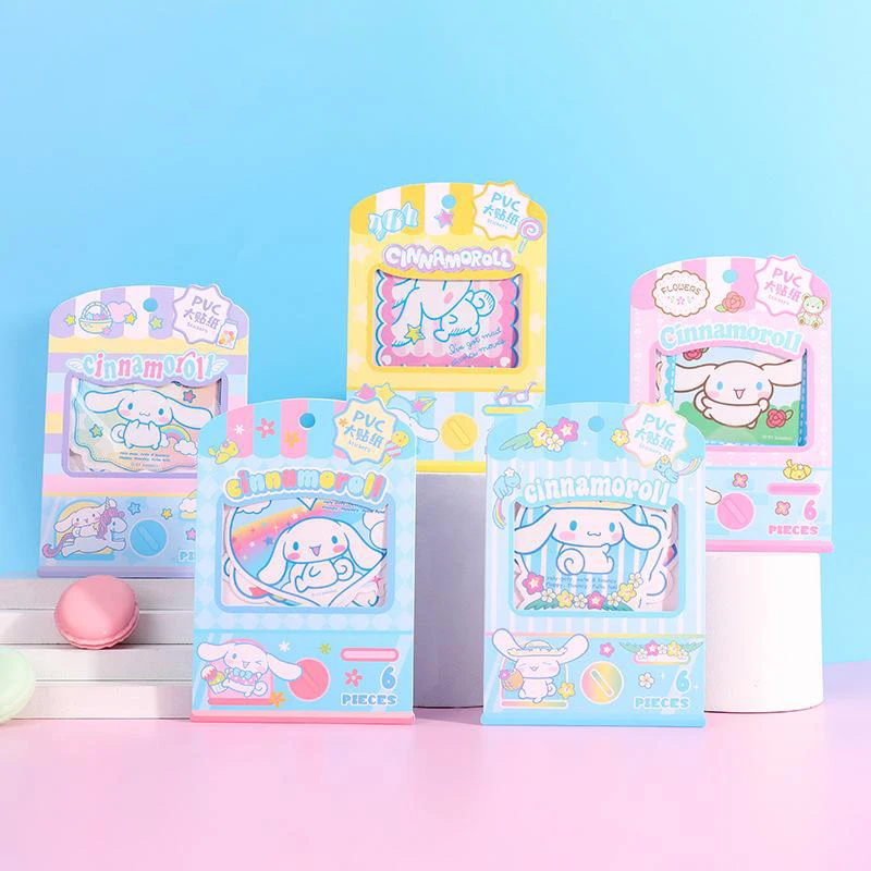 

Kawaii Sanrio Cute Pvc Cartoon Stickers Diy Decorative Stickers Hand Account Diary Decorative Children Gifts Cinnamoroll