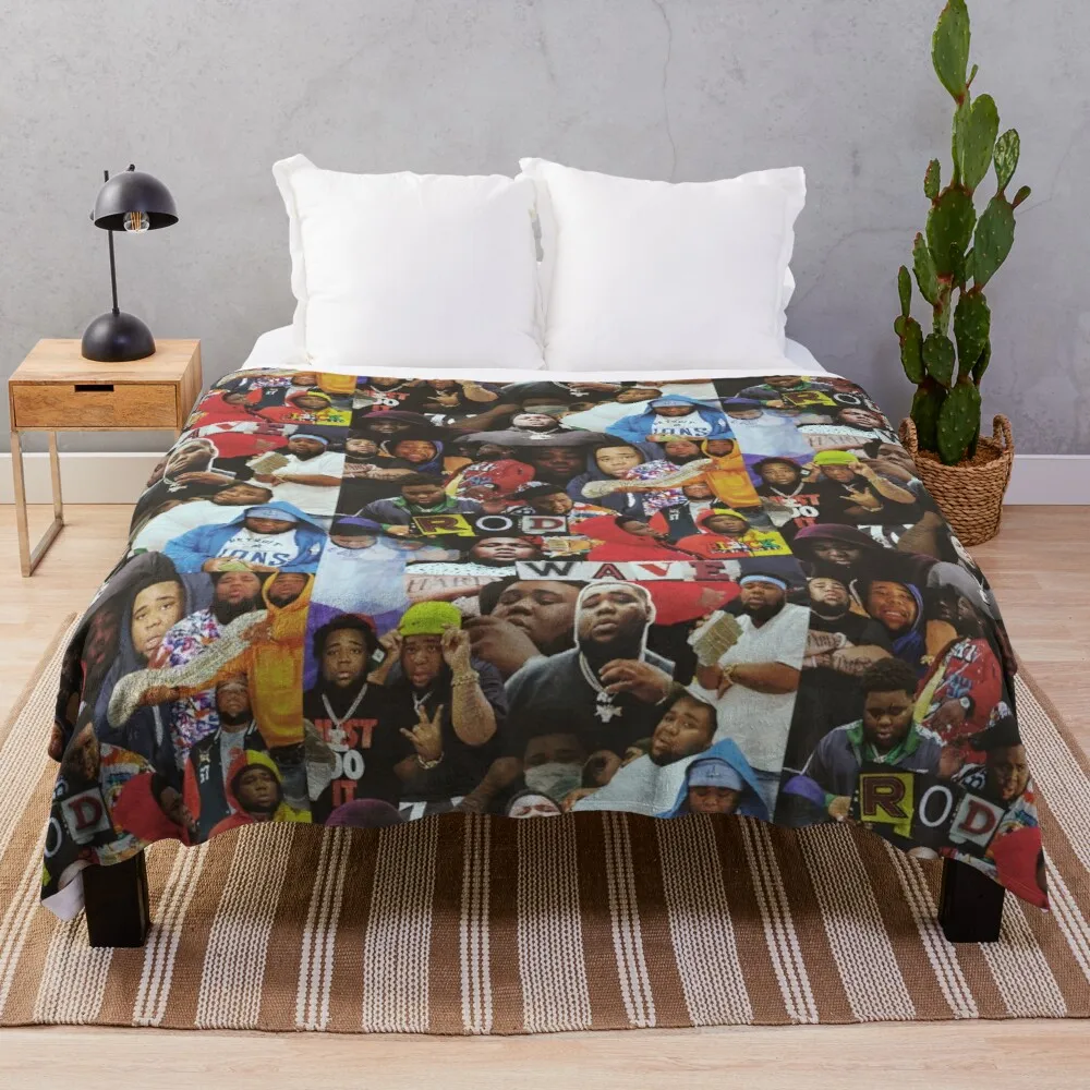 

Rod Wave Collage Throw Blanket decorative sofa blanket quilt blanket