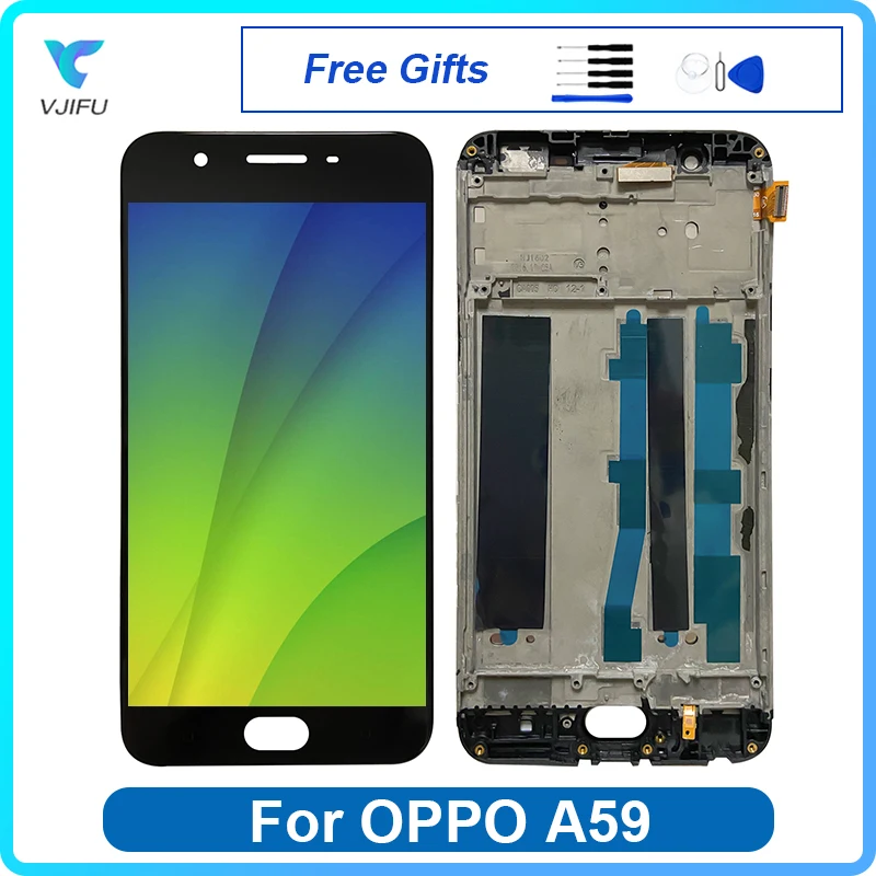 

5.5" For OPPO A59 F1s LCD Display Touch Screen Digitizer Assembly Display Screens Replacement No Dead Pixels 100% Tested