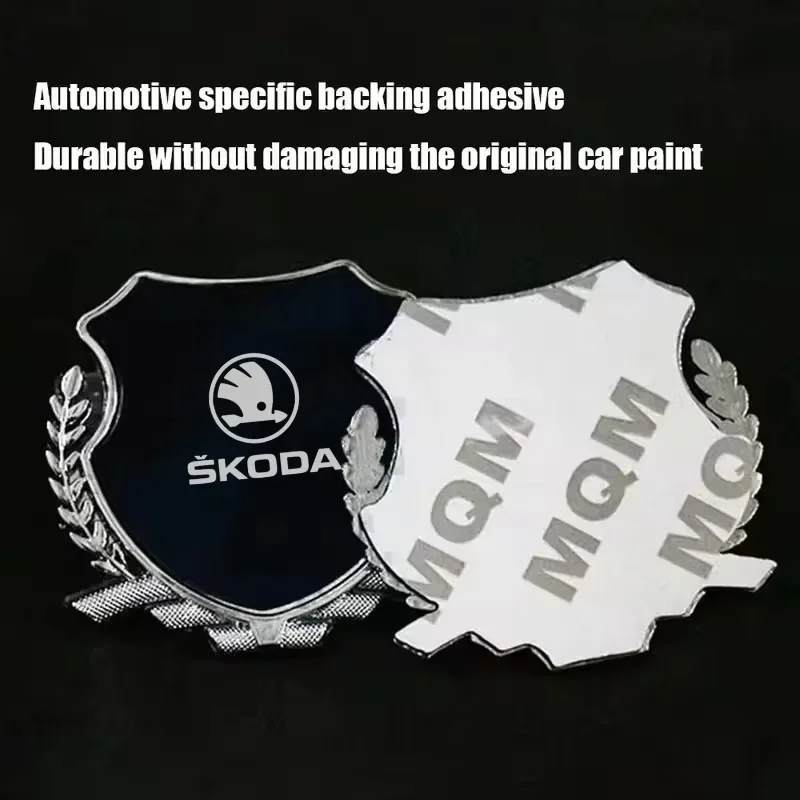 Наклейка на автомобиль для Skoda A5 A4 Mk1 2 3, эмблема из цинкового сплава, логотип на боковое крыло, значок на кузовокно для Skoda Superb Fabia Octavia Laur (art.: 3920dc0655db7) - 3920dc0655db7