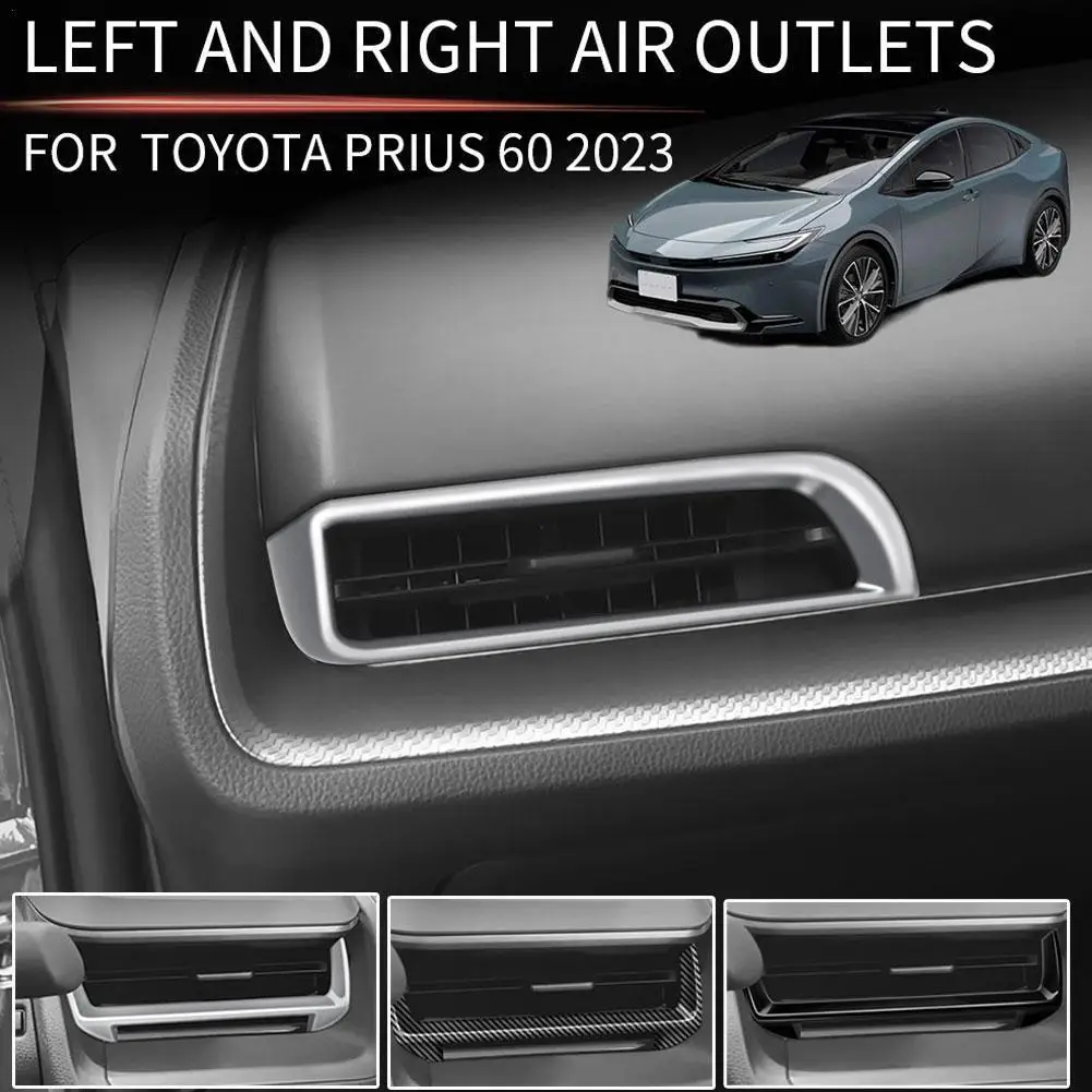 

Декоративная полоса для воздуховыпускного отверстия для Toyota Prius 60 Series 2023 2024, наклейка на переднюю панель, боковое отверстие воздуха, левое и ...