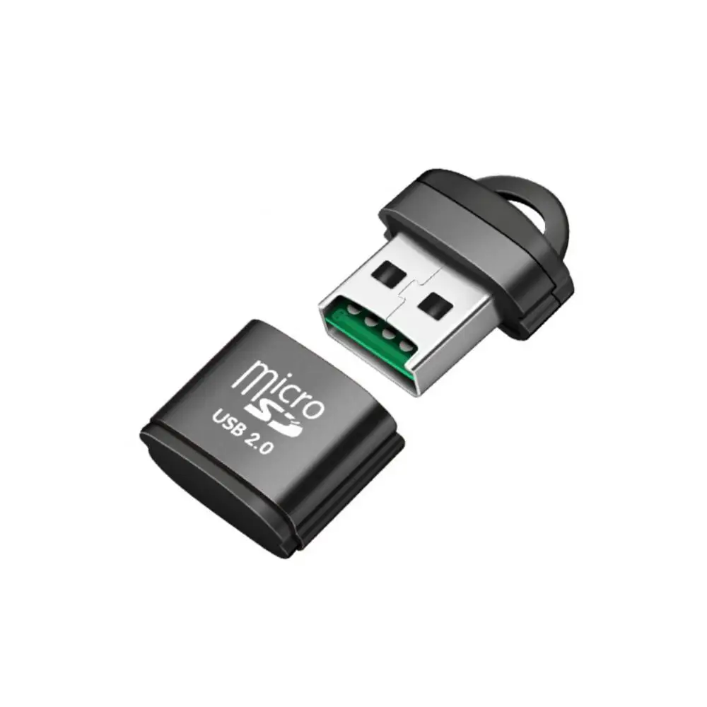 Keychain Portable Mini Aluminum Alloy High Speed TF Micro SD Card Mobile Memory Card Reader For Computer Notebooks Phone