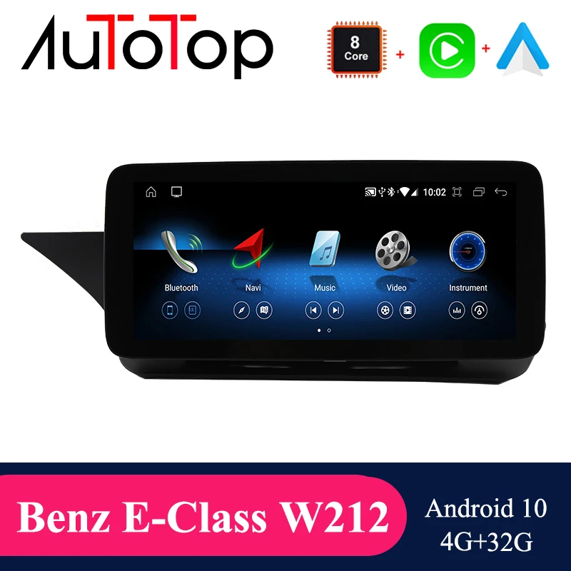 AUTOTOP Android 10 Автомобильный GPS мультимедийный плеер для Mercedes Benz E Class W212 E200 E230 E260 E300 S212
