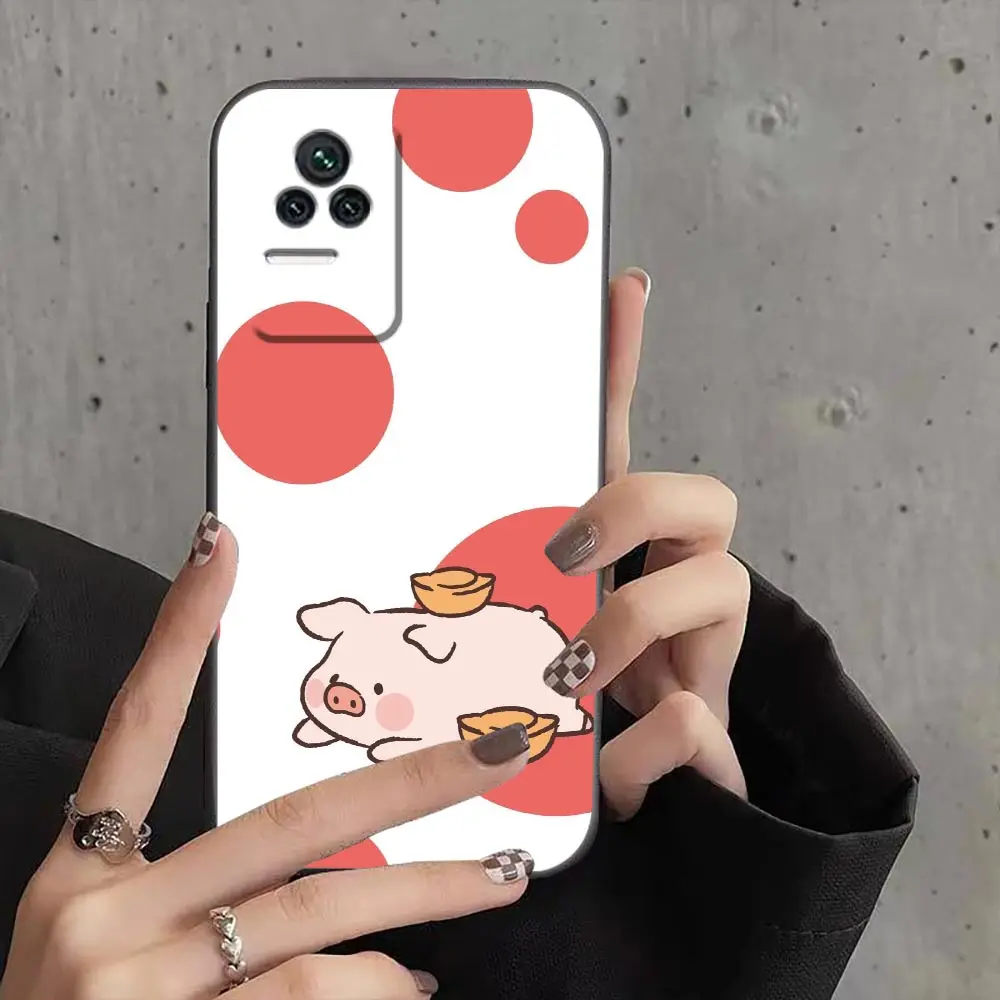 Phone Case For Redmi K40 K30 K20 12C 10 10C 9T 9C 9A 9 8A 8 7A 7 6A 6 5A 5 4X 4A Pro Plus 5G Fundas Capa Cute Cartoon Pink Pig