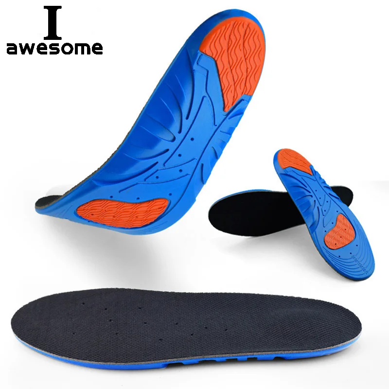 

Running Sport Insoles Silicone Gel insoles silicone shoes pads for Plantar Fasciitis Heel Shock Absorption Pads soles insert