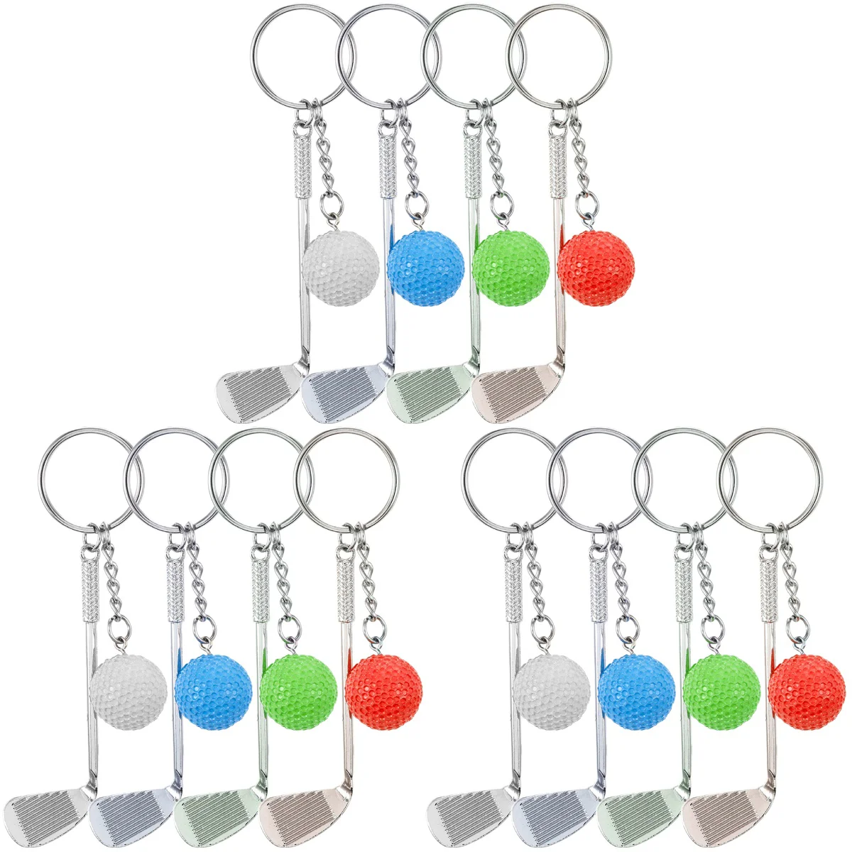 

12 pcs Keychain Decorative Key Chain Backpack Charms Lover Key Chain Gift