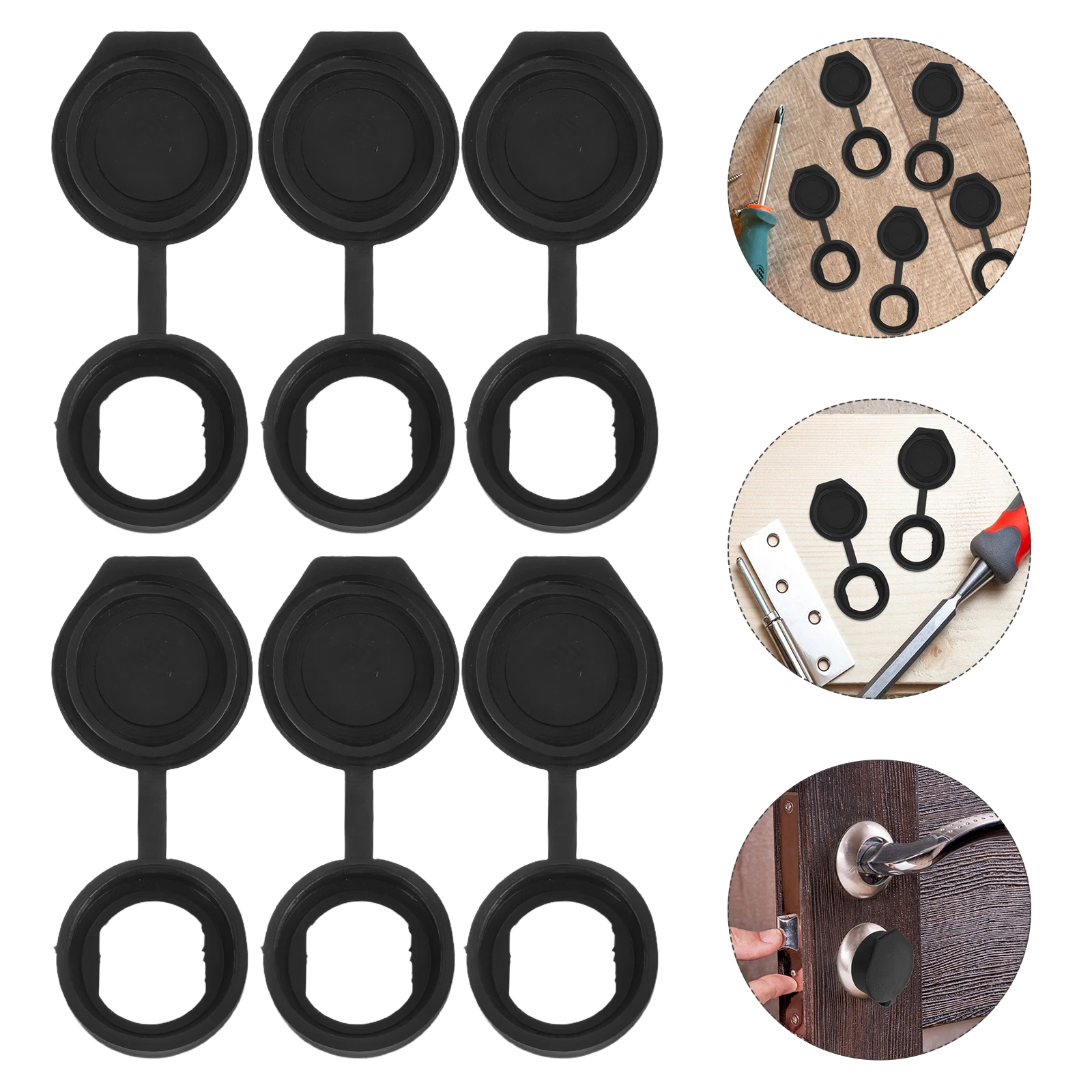 

10 шт. резиновые пылезащитные чехлы 19 мм, кулачковые замки, водонепроницаемые защитные колпачки для замочных скважин, прочные колпачки, защитные выключатели