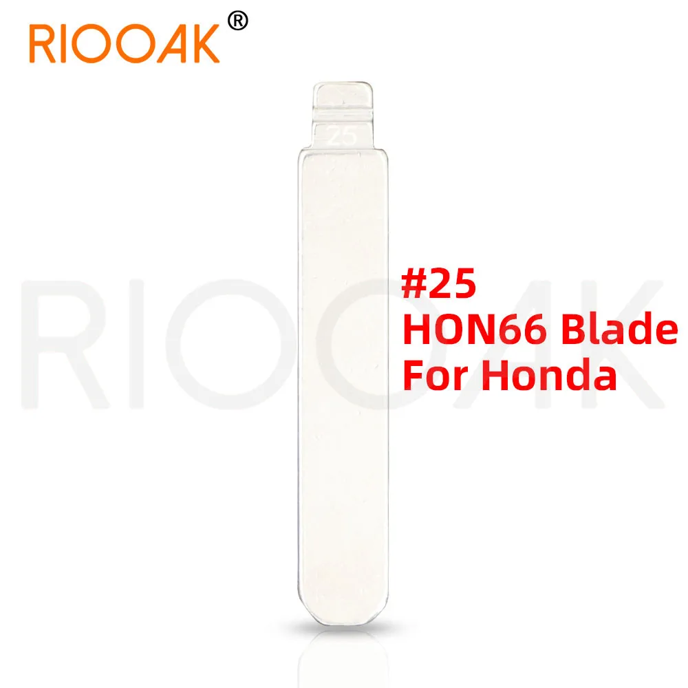 10шт 25 #   HON66 Flip Blank Key Blade HON66FH Необрезанные заготовки для автомобильных ключей для Accord Fit City New Odyssey для KD Keydiy Xhorse Пульты