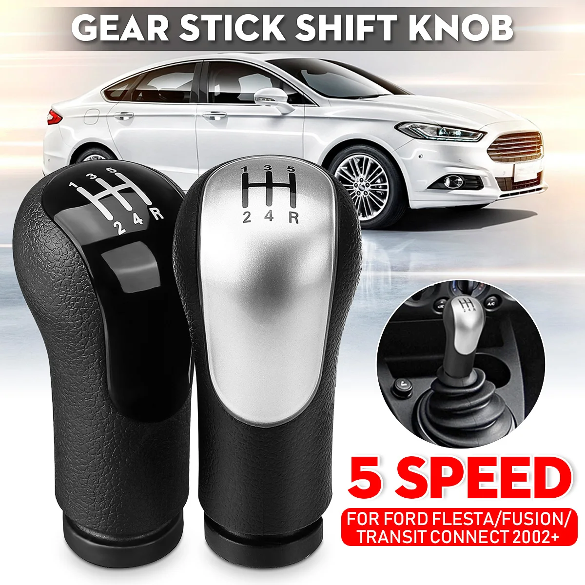 

Car Gear Shift Knob for Fiesta Fusion Transit Connect 2002-2020 for Ford Gearshifter POMO Gearshift Shifter Lever Stick Pen Head