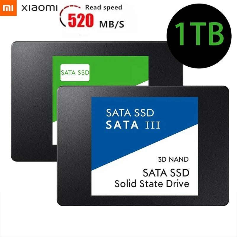 

Xiaomi 2.5Inch 1TB SSD Portable Sata III SSD 512GB Hard Disk For Laptop Microcomputer Desktop 1TB Internal Solid State Drive