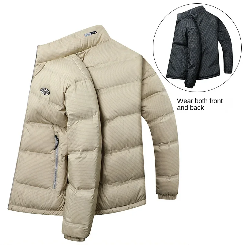 COZOK двусторонний короткий пуховик дизайнерская одежда мужская роскошная утиная