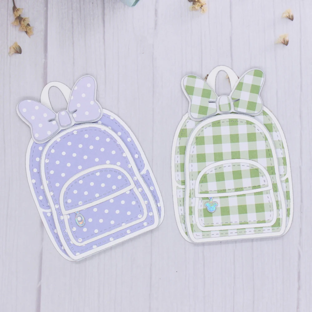 

ZLDECOR милый рюкзак металлические штампы трафареты для «сделай сам» Скрапбукинг декоративное тиснение «сделай сам» бумажные карты