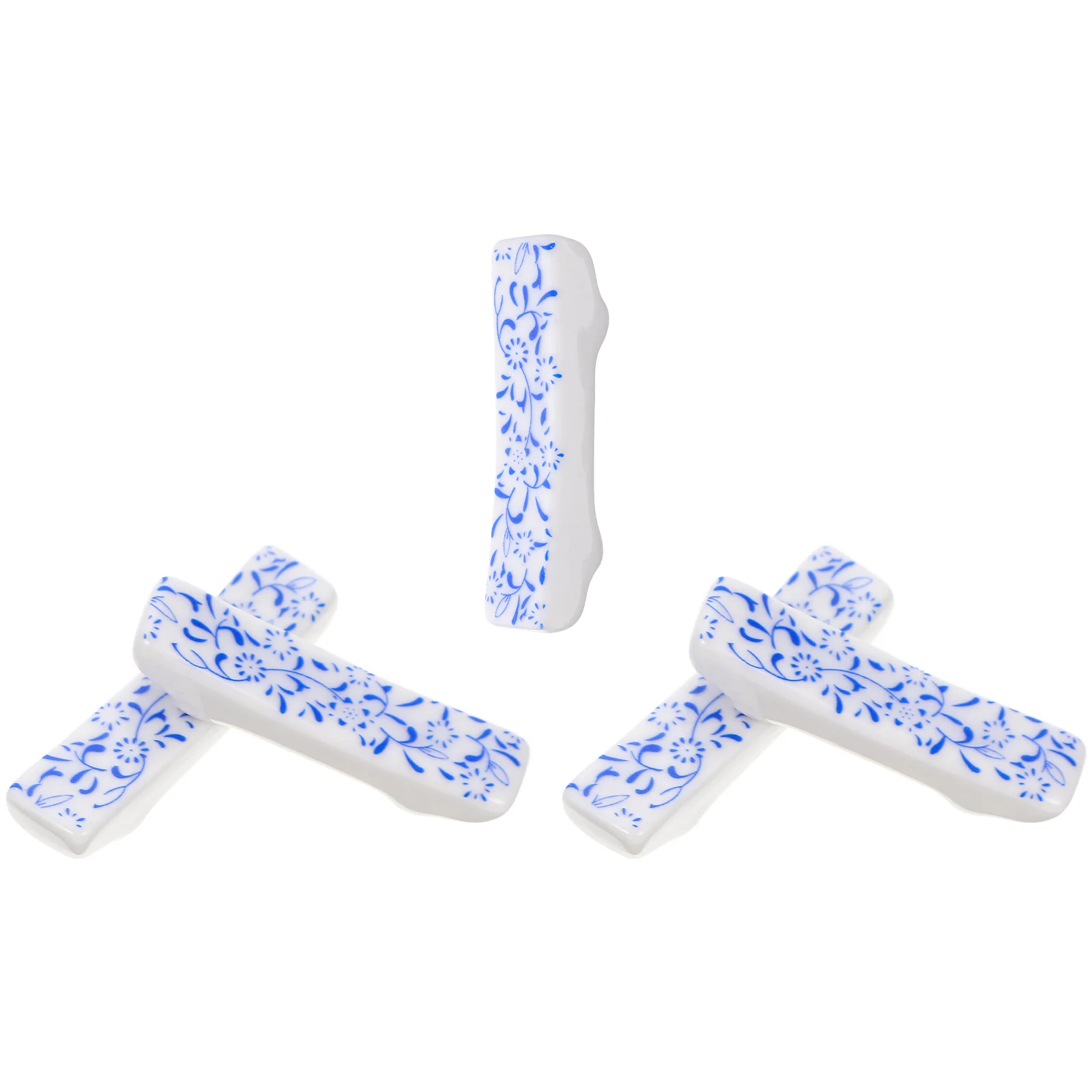 

Rest Chopstick Holder Chopsticks Spoon Stand Porcelain Ceramic Rack Japanese Kitchen Chinese Rests Utensil Blue Holders
