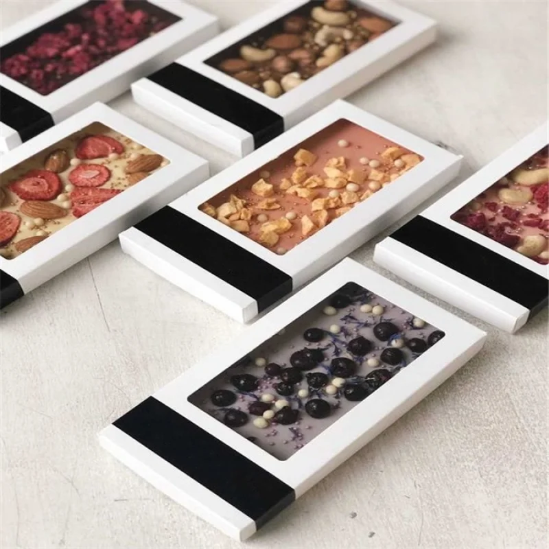 

Customize chocolate bar box new design with empty