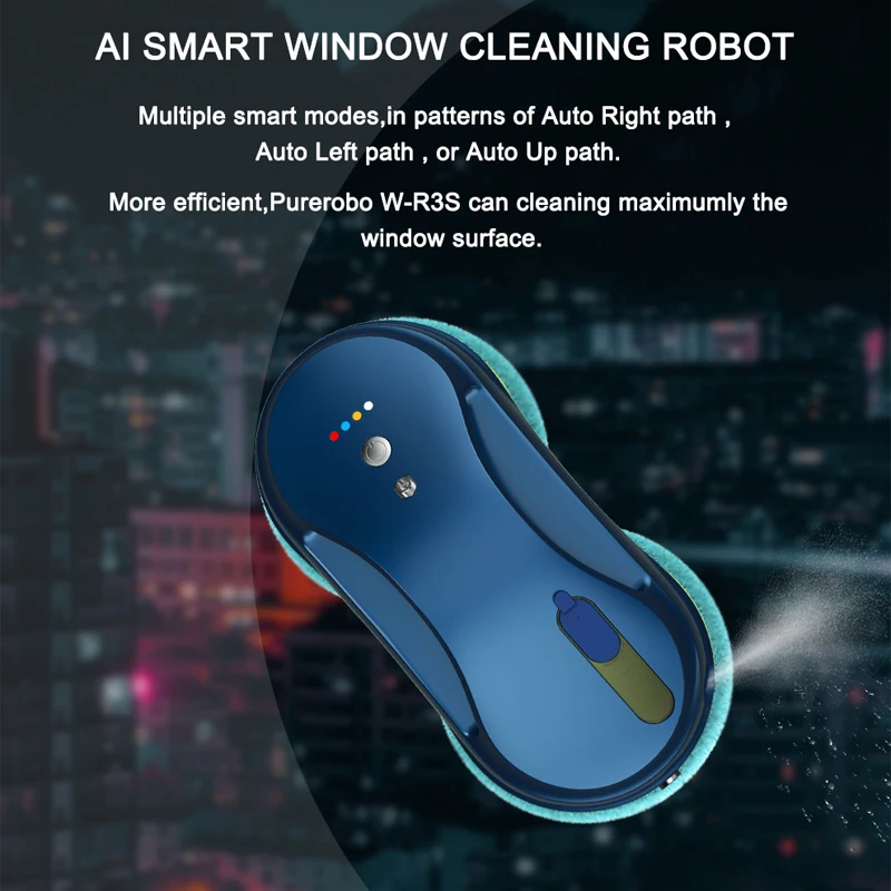Purerobo W-R3S Робот для мытья окон с приложением и дистанционным управлением