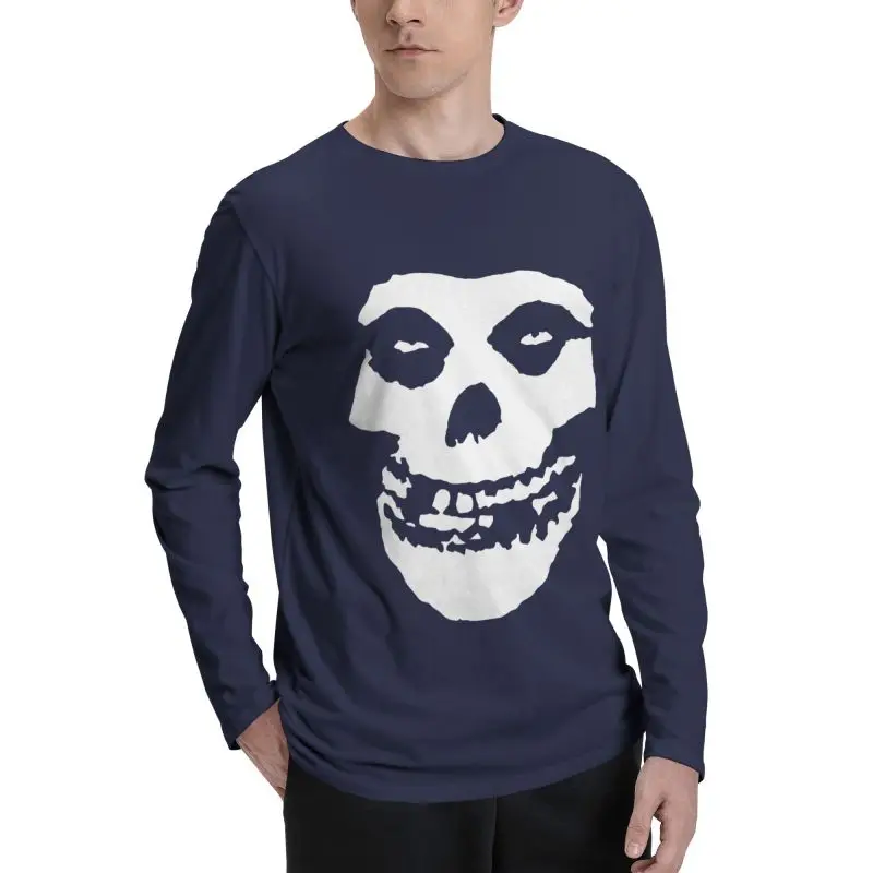Классические футболки Misfits с длинным рукавом и черепом футболка Новая уникальная