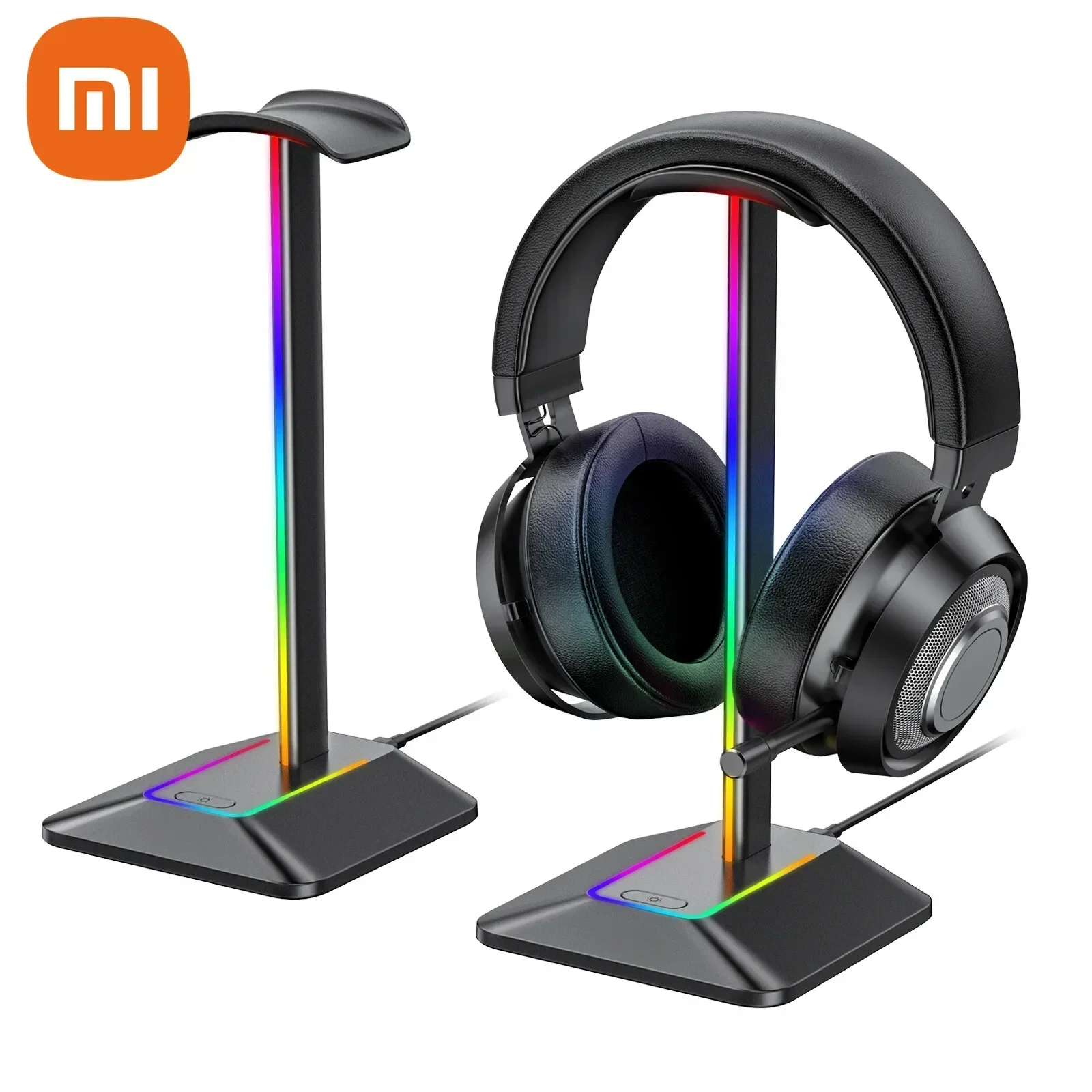 Держатель для наушников Xiaomi RGB с двойным выходом цветной концентратор функция