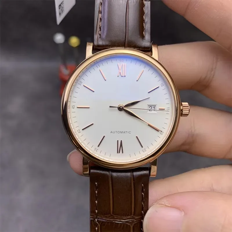 MKS Factory Мужские часы PORTFNO Высокое качество I W 356501 Автоматический механический