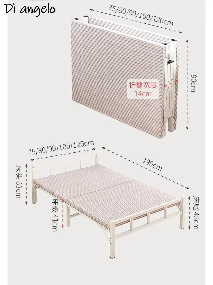 

Single Camping Sleeping Folding Adults Bed Double Outdoor Mobile Travel Portable Folding Factory Bed Outlet Cot For Furniture
