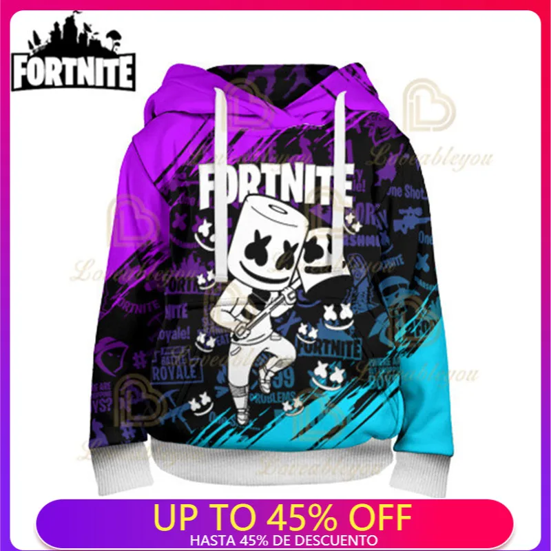 

Men and Women Cartoon Tops Fortnite Battle Royale 3D Hoodie Sweatshirt Boys Girls Baby Clothes Victory 6 To 19 Year Kids Hero