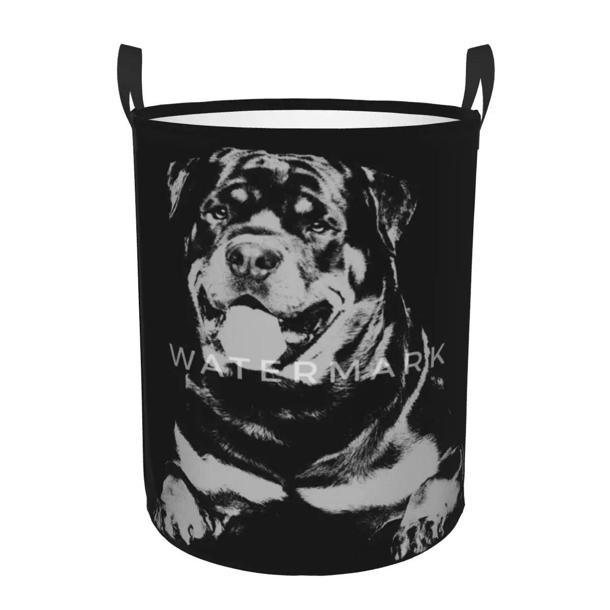 

Rottweiler Circular hamper,Storage Basket Waterproof bathroomsStorage of clothes