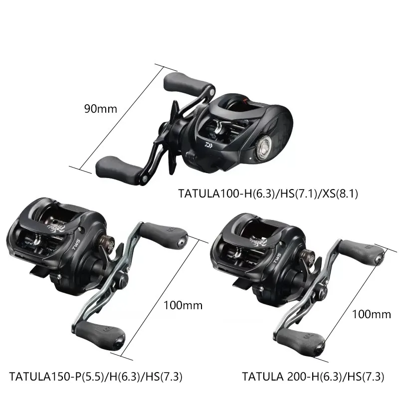 Купить DAIWA TATULA 100 150 200 катушка для заброса приманки рыболовные катушки 7BB + 1RB макс. фрикцион Низкопрофильная катушка для заброса приманки