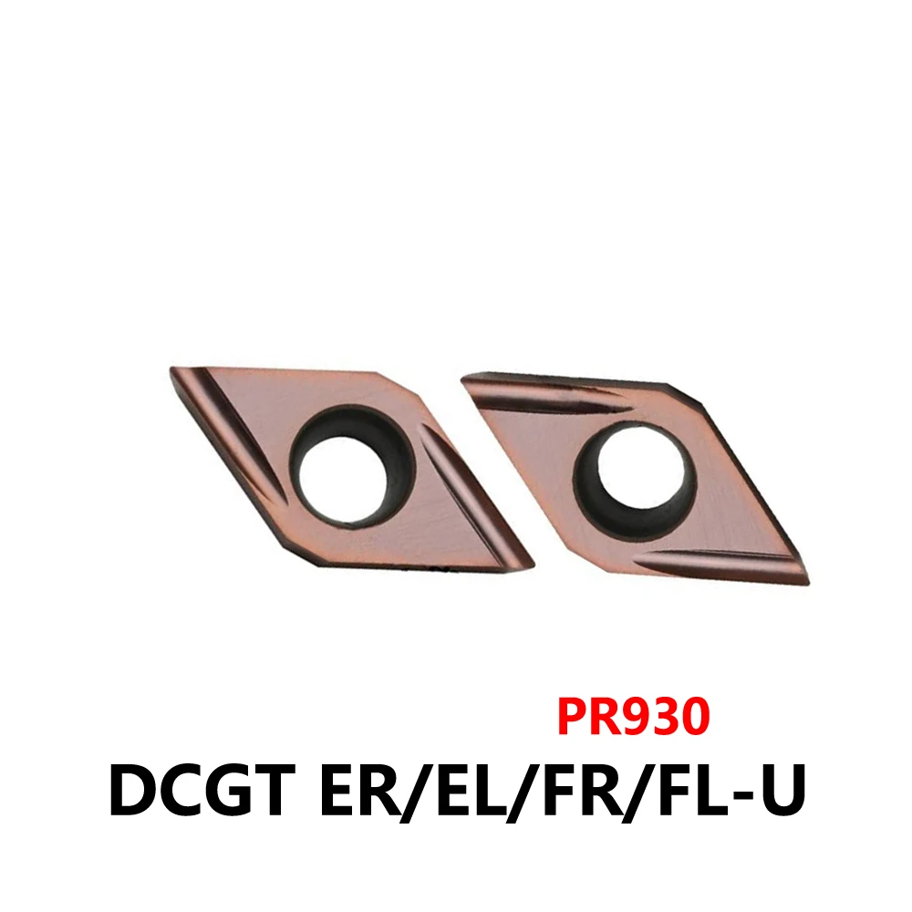 DCGT070202 DCGT070204 DCGT11T302 DCGT11T304 ER-FR-FL-EL-U PR930 оригинальные карбидные вставки DCGT 070202 070204 11T304