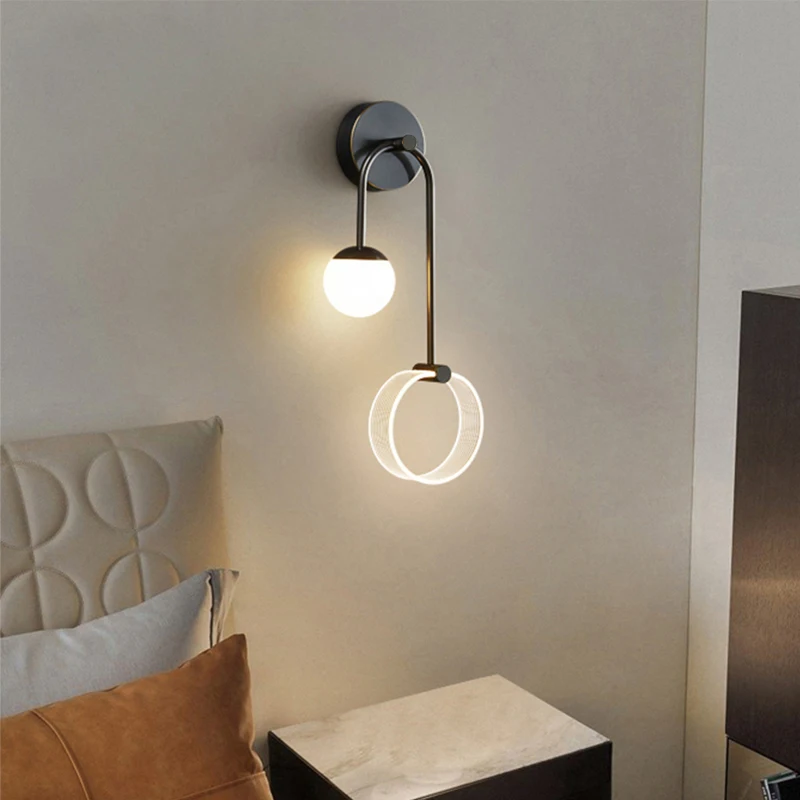 Современный светодиодный настенный светильник домашний декор прикроватный для