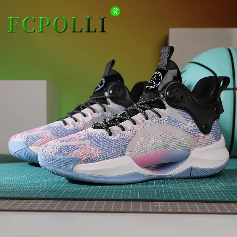

2022 New Arrival Women Basketball Shoes Outdoor Anti-Slip Boy Sport Shoes Good Quality Basketball Boots Couples Brand Trainers