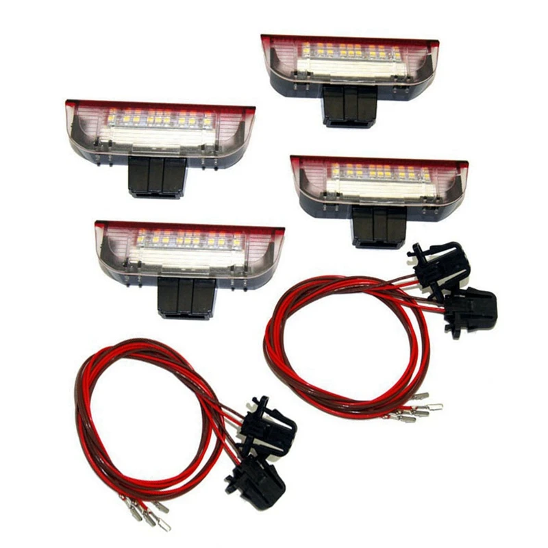 

4Pcs Car LED Door Warning Light Welcome Projector for Golf 6 7 MK5 MK6 B6 B7 CC