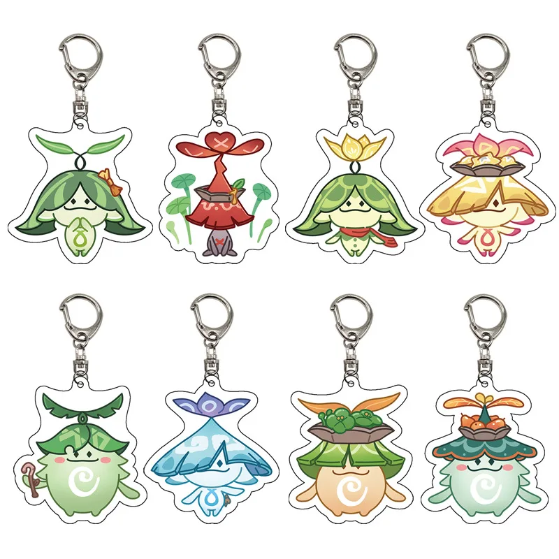 

Top Games Genshin Impact Sumeru Aranara Arama Keychain Accessories Backpack Anime Pendant Prop Badge Christmas Gift