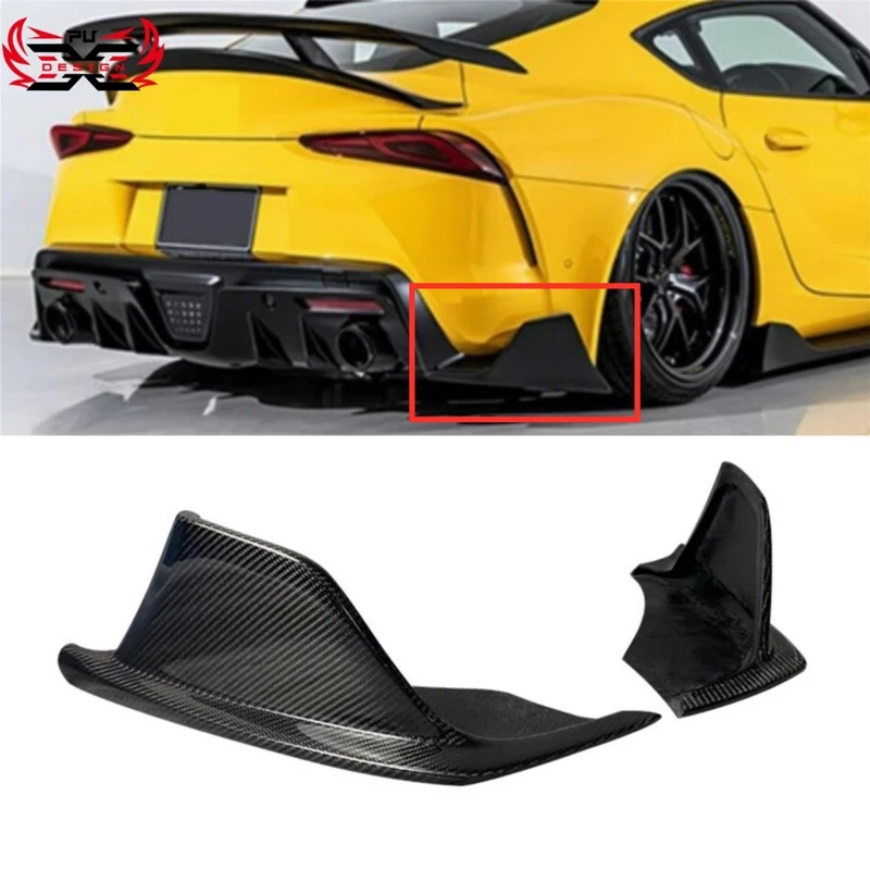 Углеродное волокно спойлер боковая скоба задний лопаточный разветвитель