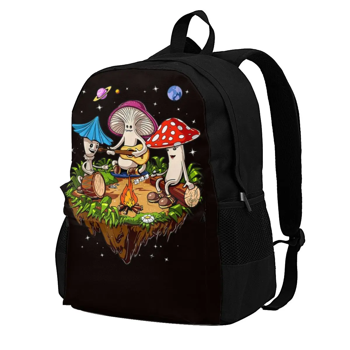 

Mushroom Forest Backpacks mushroom Soft Streetwear Polyester Backpack Festival Male Bags