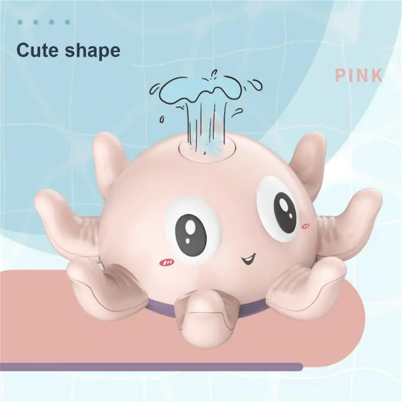 

Sprinkler Bathtub Toys Octopus With Light And Music Playing Abs Spray Water Plastic Interactive Game Children Toy Light Up