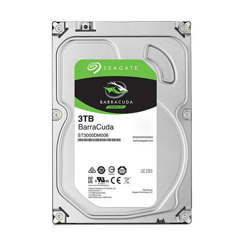 

FOR Seagate Barracuda 3TB,ST3000DM008,7200RPM,3.5",SATA,Hard Drive