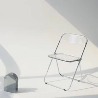 transparent chair acrylic dining chair ins stool fashion net red photo chair clothing store makeup chair folding chair