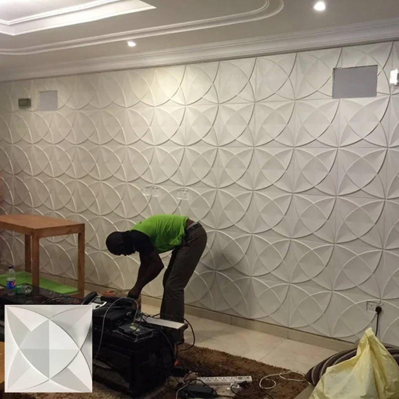 4/8/12 шт. 50x50 см 3D стикер на стену ромб вырезанный алмаз настенная панель декор