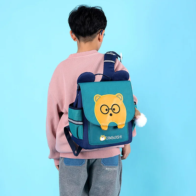 Cute Cartoon Bow Cat Bear Children Horizontal Small Backpacks New Girls Boys Fashion Comfortable School Bags for Travel 2022