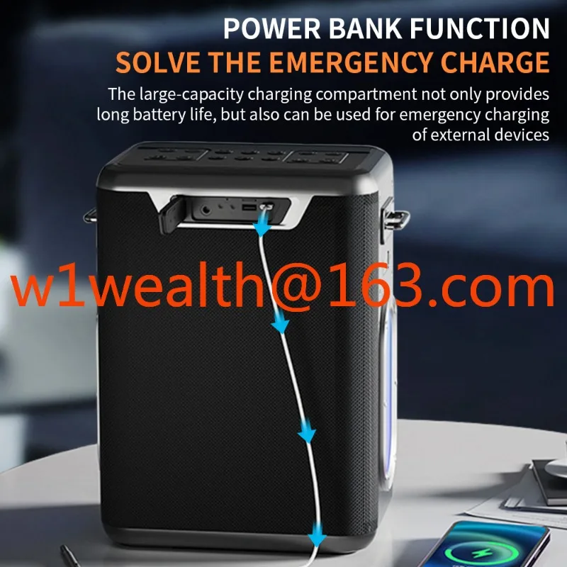 Караоке-машина X15 400 Вт стереобасовый бумбокс с 2 беспроводными микрофонами UHF